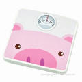 Mechanical Bathroom Scale, Made of Plastic and Iron Material, Longer Durability and Cartoon Design